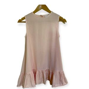 OMAMI MINI PINK SLEEVELESS DROP WAIST 100% TENCEL SPRING SUMMER DRESS - 12-KIDS